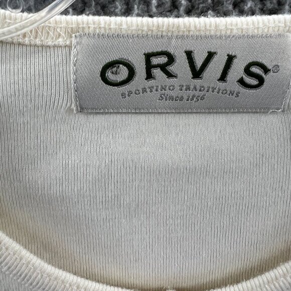 Orvis Womens‎ Top Small Cream 100% Cotton Short Sleeve Pullover Shirt - Picture 3 of 9
